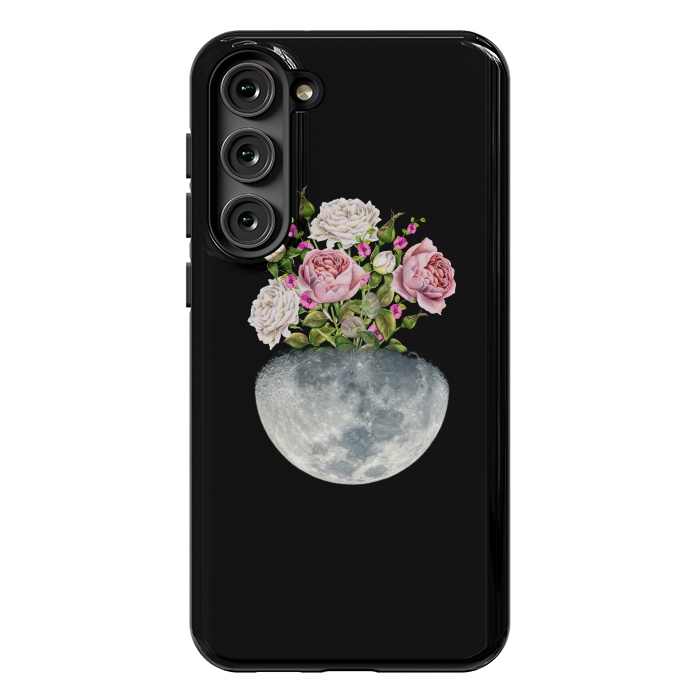 Galaxy S23 Plus StrongFit Moon Flower Pot by Creativeaxle