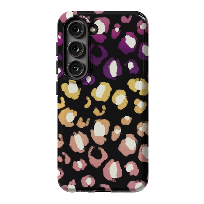 Galaxy S23 StrongFit Gradient graphic leopard print by Oana 