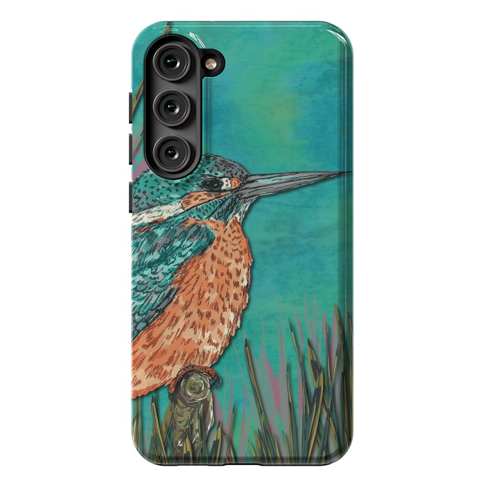 Galaxy S23 Plus StrongFit Kingfisher by Lotti Brown