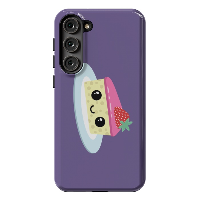 Galaxy S23 Plus StrongFit Cute cheesecake by Laura Nagel