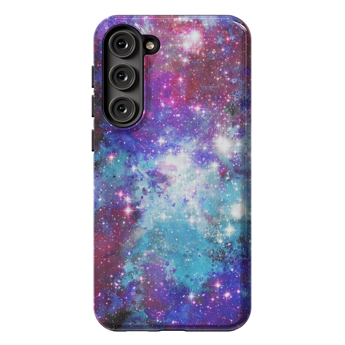 Galaxy S23 Plus StrongFit Purple violet starry galaxy by Oana 