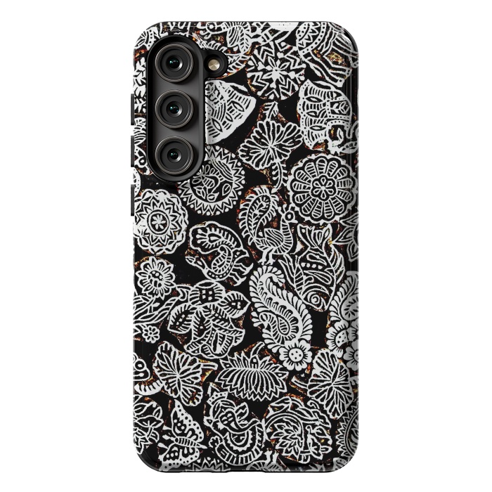 Galaxy S23 Plus StrongFit Black and white pattern by Winston