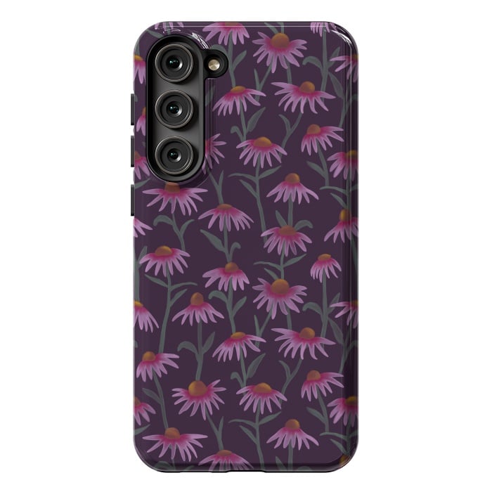 Galaxy S23 Plus StrongFit Echinacea Flowers by Tishya Oedit