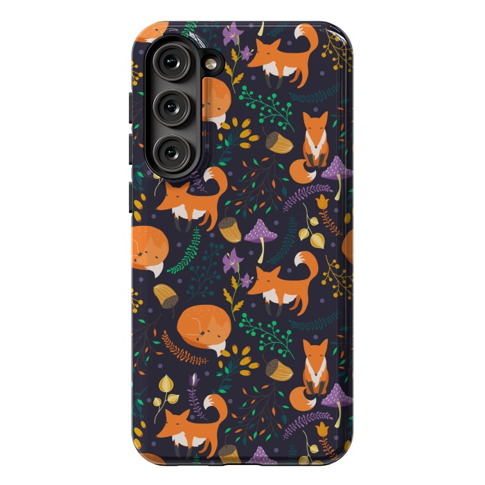 Galaxy S23 Plus StrongFit Cute foxes by Julia Badeeva