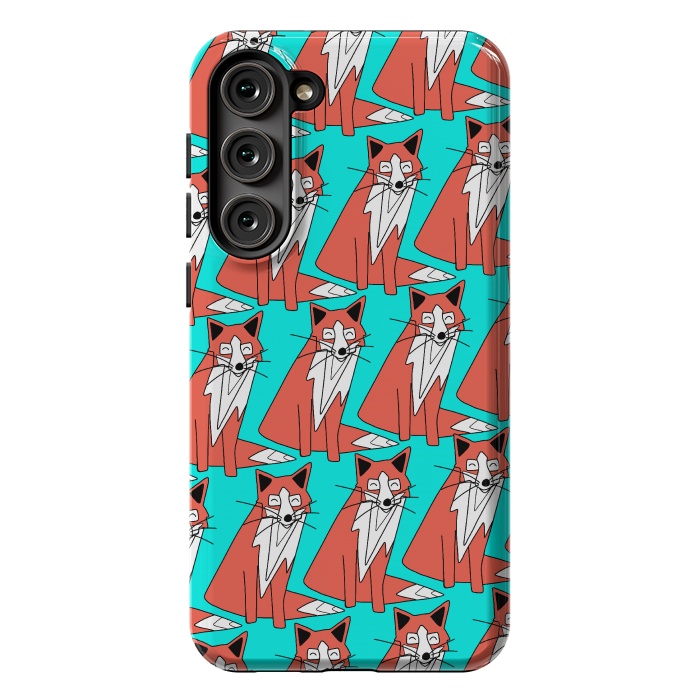 Galaxy S23 Plus StrongFit Fox pattern by Steve Wade (Swade)