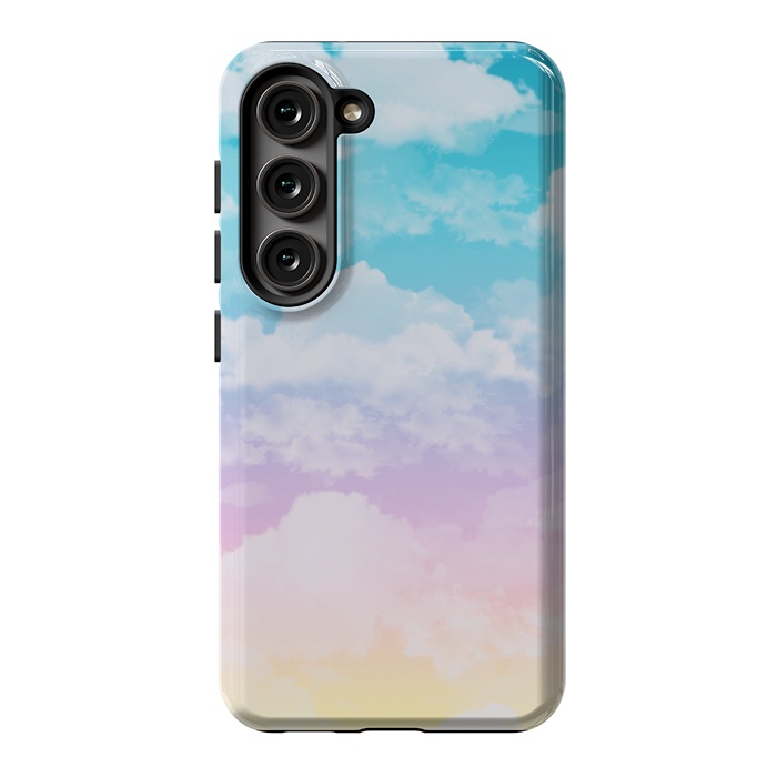 Galaxy S23 StrongFit Pastel Clouds by Julie Erin Designs