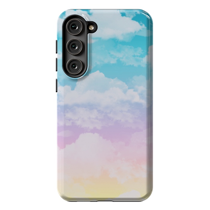 Galaxy S23 Plus StrongFit Pastel Clouds by Julie Erin Designs