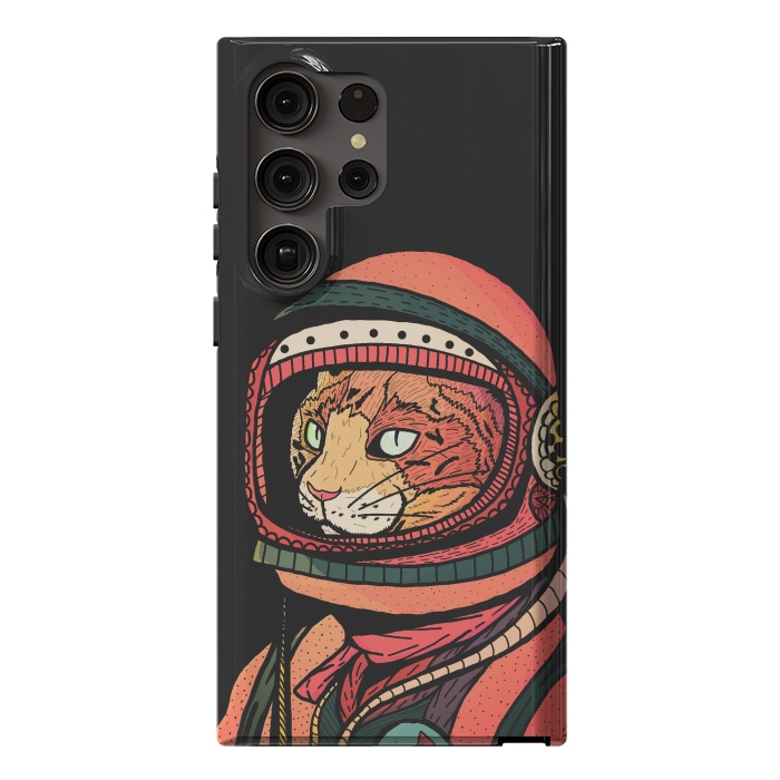 Galaxy S23 Ultra StrongFit The ginger space cat by Steve Wade (Swade)