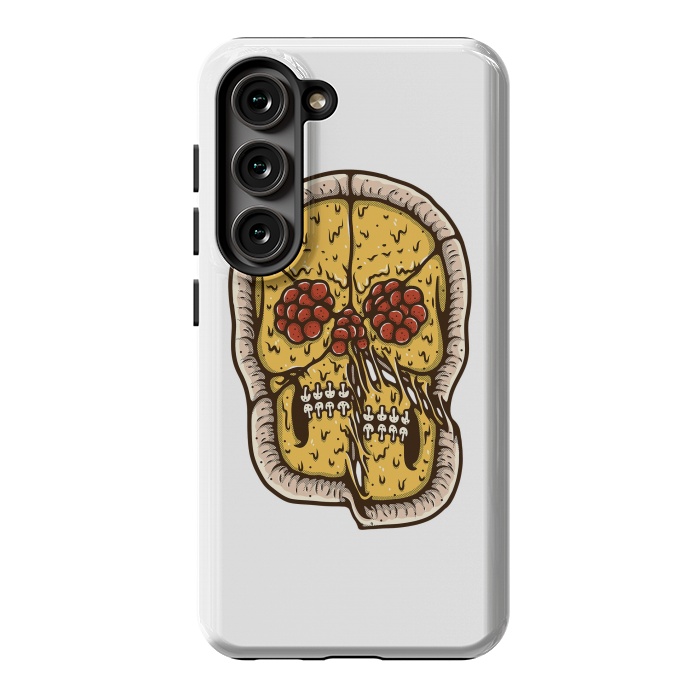 Galaxy S23 StrongFit pizza Skull by Afif Quilimo