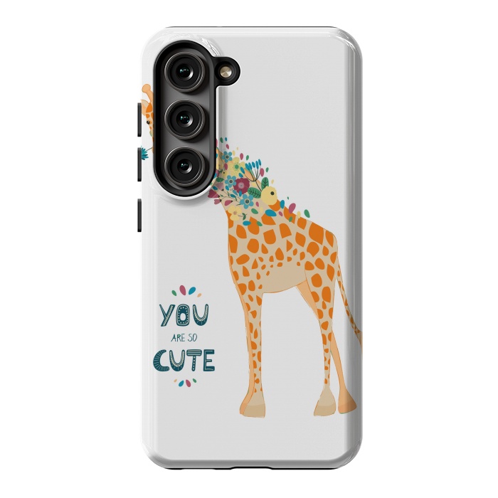 Galaxy S23 StrongFit cute giraffe by haroulita