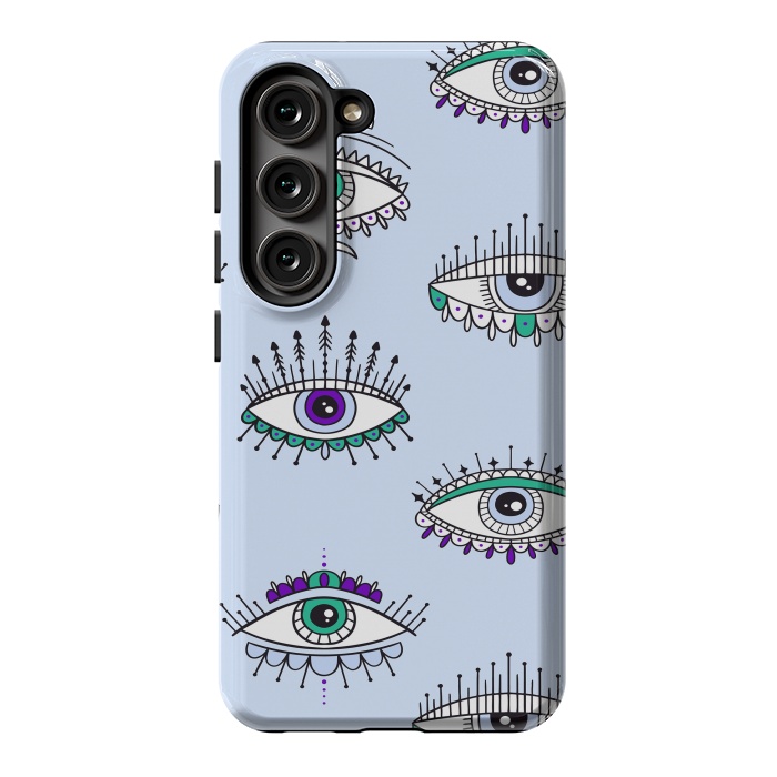 Galaxy S23 StrongFit evil eyes by haroulita