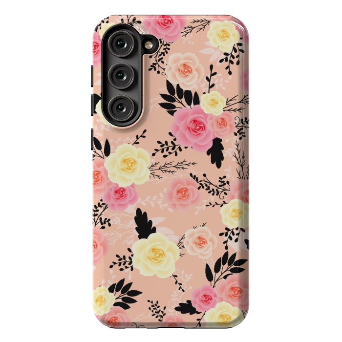 Galaxy S23 Plus StrongFit Roses pattern by Jms