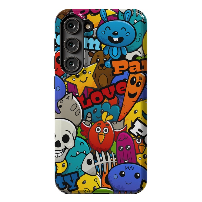 Galaxy S23 Plus StrongFit CARTOON GRAFFITI by MALLIKA