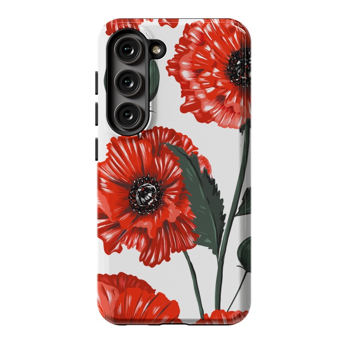 Galaxy S23 StrongFit red poppy by haroulita