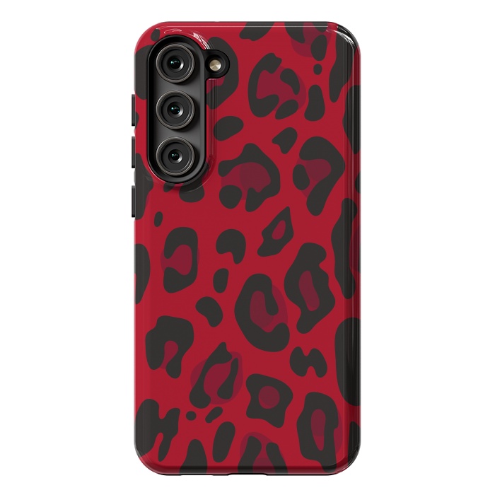 Galaxy S23 Plus StrongFit red animal print by haroulita