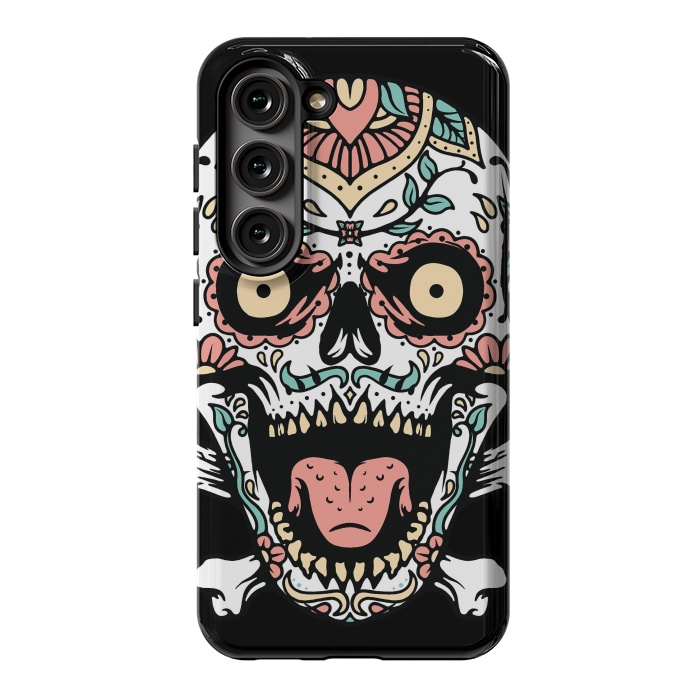 Galaxy S23 StrongFit Mexican Skull 1 by Afif Quilimo
