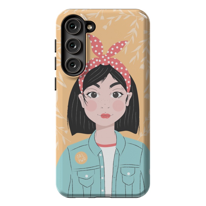 Galaxy S23 Plus StrongFit Denim Girl by Jelena Obradovic