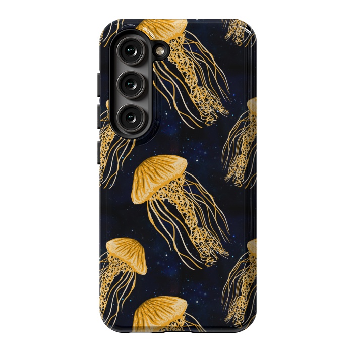 Galaxy S23 StrongFit Galaxy Jellyfish Pattern by Julie Erin Designs