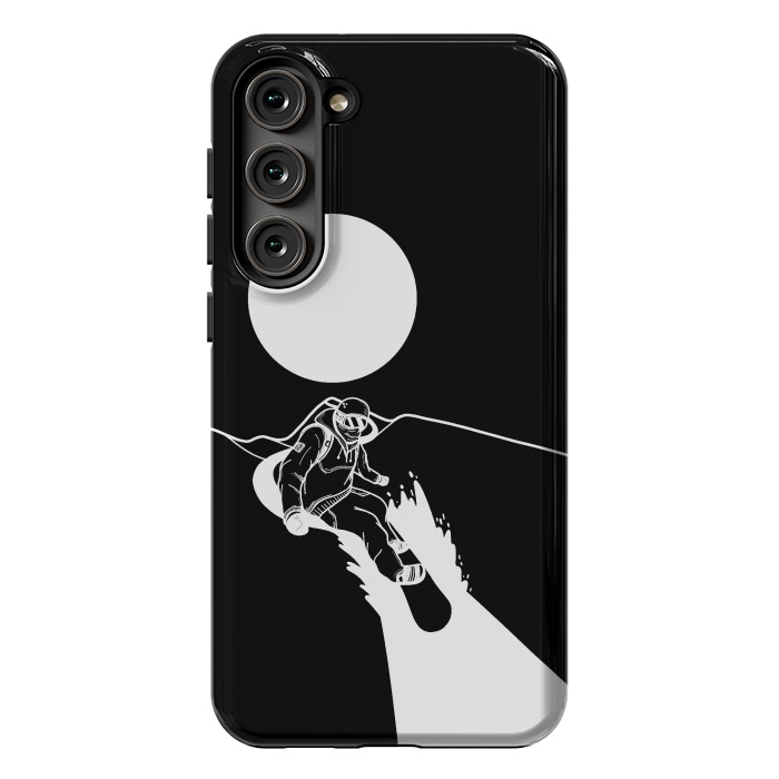 Galaxy S23 Plus StrongFit The snowboarder by Steve Wade (Swade)