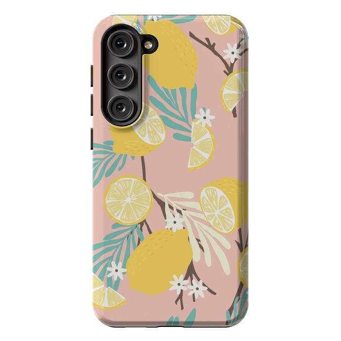 Galaxy S23 Plus StrongFit Lemon pattern 12 by Jelena Obradovic