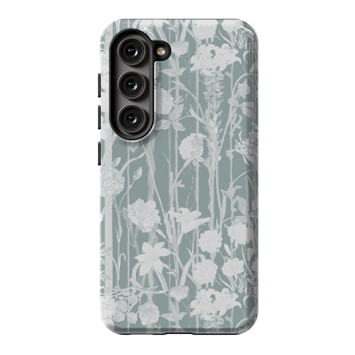 Galaxy S23 StrongFit Pastel botanical floral vines by Oana 