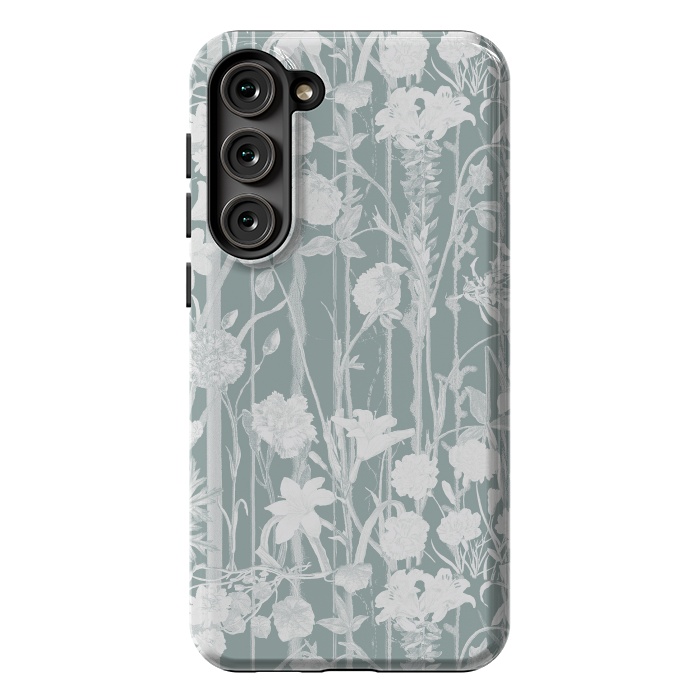 Galaxy S23 Plus StrongFit Pastel botanical floral vines by Oana 