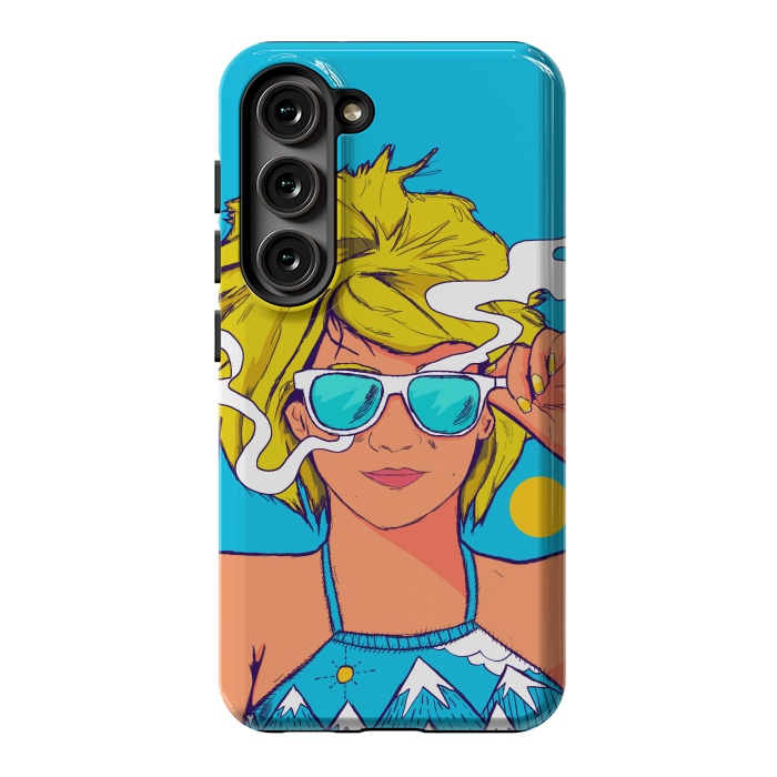 Galaxy S23 StrongFit The summer girl by Steve Wade (Swade)