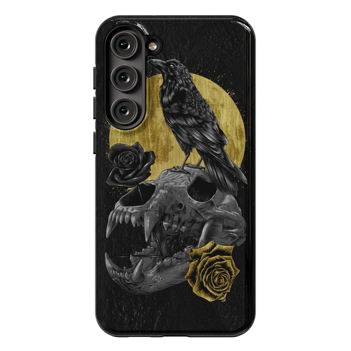 Galaxy S23 Plus StrongFit Skull Crow by Alberto
