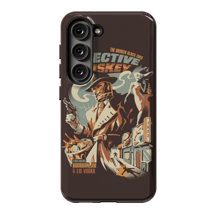 Galaxy S23 StrongFit Detective Whiskey by Ilustrata