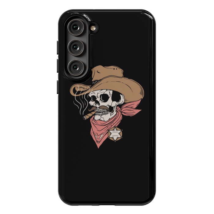 Galaxy S23 Plus StrongFit Skull Sheriff by Afif Quilimo