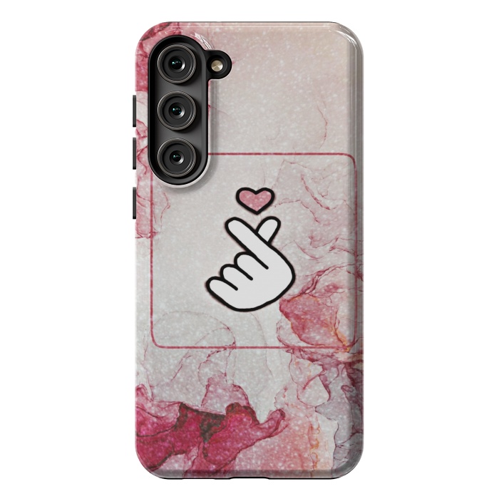 Galaxy S23 Plus StrongFit Finger heart by CAS