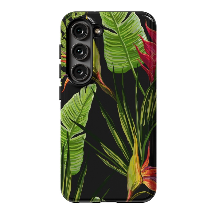 Galaxy S23 StrongFit Beautiful Vectorial Summer Floral Landscape by ArtsCase
