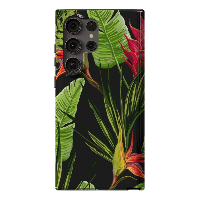 Galaxy S23 Ultra StrongFit Beautiful Vectorial Summer Floral Landscape by ArtsCase