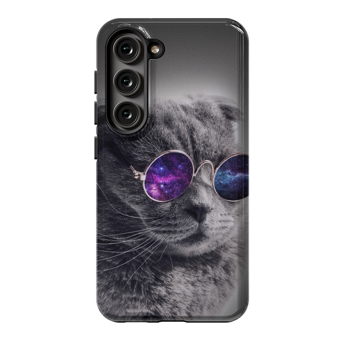 Galaxy S23 StrongFit Cat wearing sunglasses  by Winston