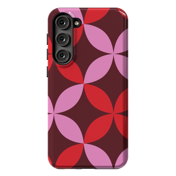 Galaxy S23 Plus StrongFit red pink floral  by Winston