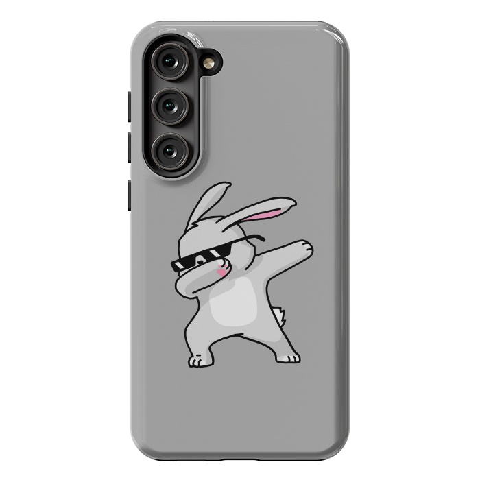 Galaxy S23 Plus StrongFit Dabbing Easter Bunny by Vó Maria