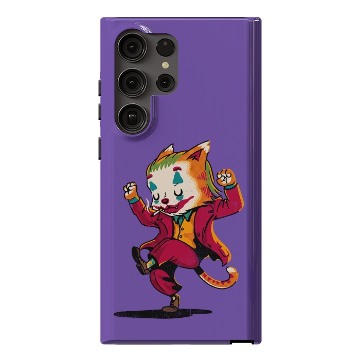 Galaxy S23 Ultra StrongFit Joker Cat by Vó Maria