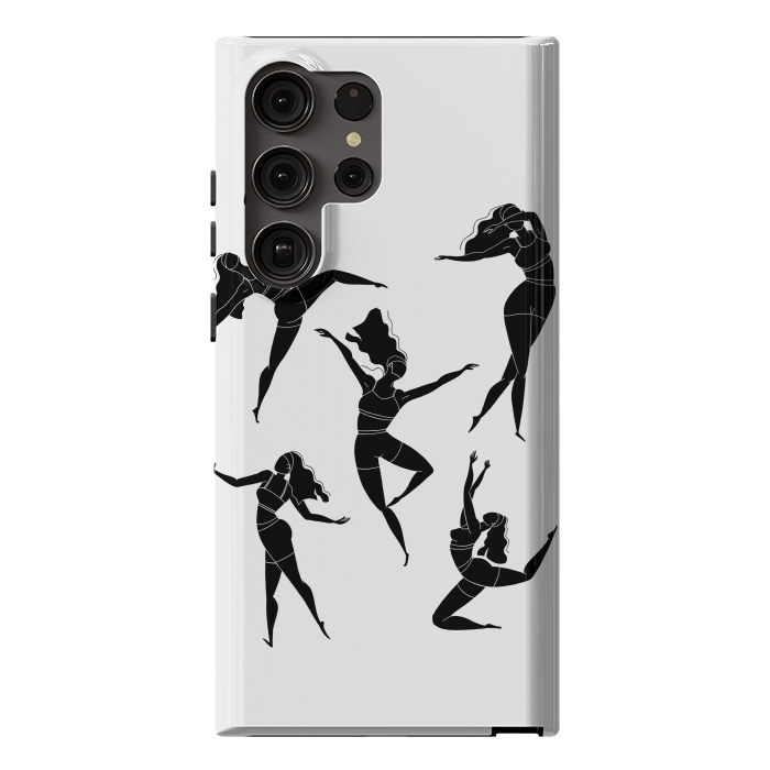 Galaxy S23 Ultra StrongFit Dance Girl Black and White by Jelena Obradovic