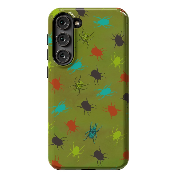 Galaxy S23 Plus StrongFit Beetles & Bugs by Lotti Brown