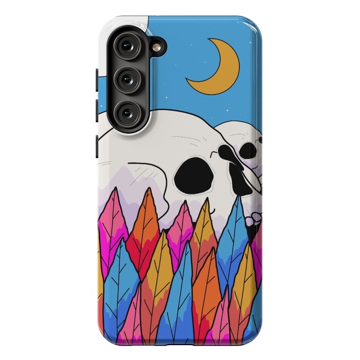 Galaxy S23 Plus StrongFit Skulls behind a forest by Steve Wade (Swade)