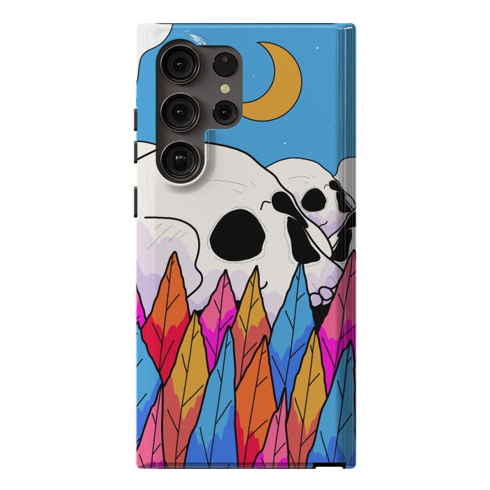 Galaxy S23 Ultra StrongFit Skulls behind a forest by Steve Wade (Swade)