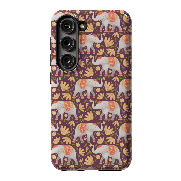 Galaxy S23 StrongFit Majestic Elephants by Noonday Design
