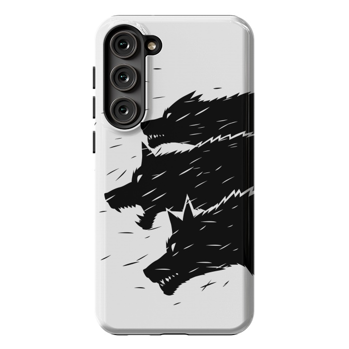 Galaxy S23 Plus StrongFit Three Wolves by Alberto