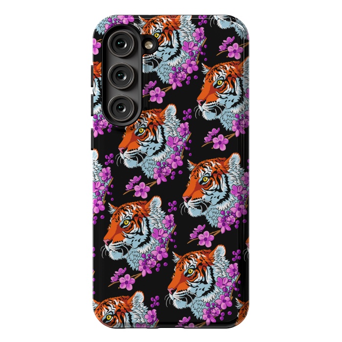 Galaxy S23 Plus StrongFit Tiger Cherry Tree by Alberto