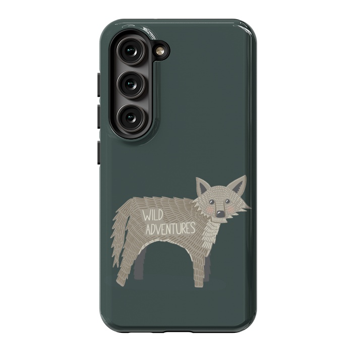 Galaxy S23 StrongFit Wild Adventures Wolf  by Edith May
