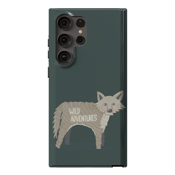 Galaxy S23 Ultra StrongFit Wild Adventures Wolf  by Edith May