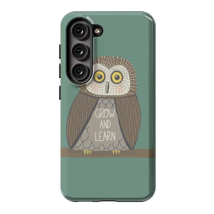 Galaxy S23 StrongFit Grow and Learn Owl  by Edith May