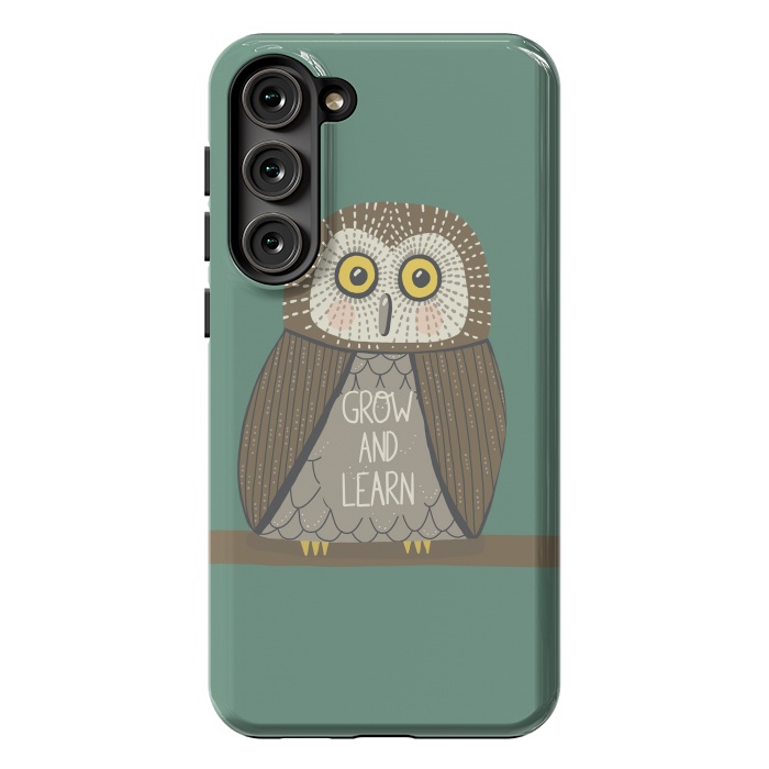 Galaxy S23 Plus StrongFit Grow and Learn Owl  by Edith May