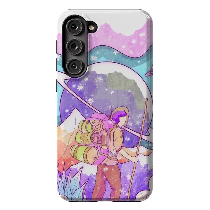 Galaxy S23 Plus StrongFit The winter space pilgrim by Steve Wade (Swade)