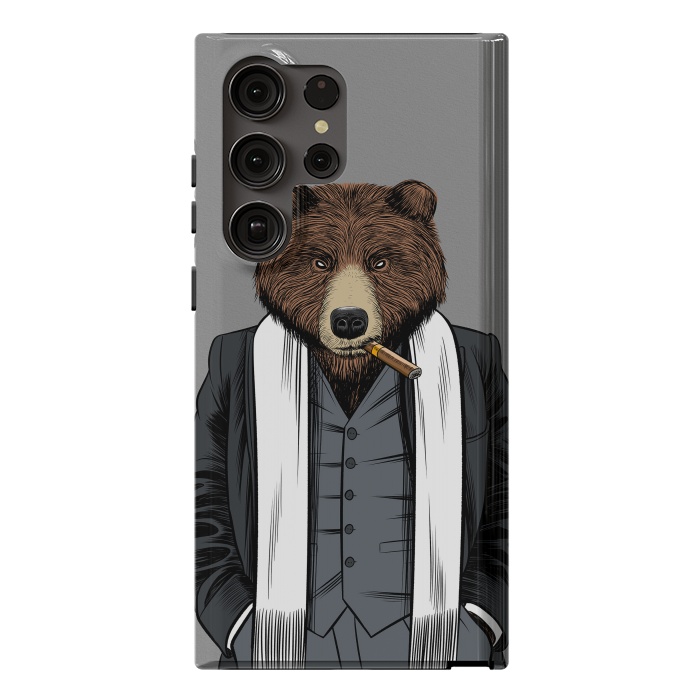 Galaxy S23 Ultra StrongFit Mafia Grizzly Bear by Alberto